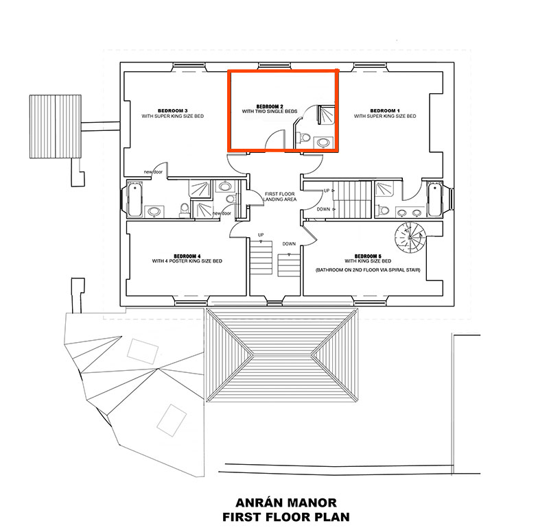 Manor Bedroom 2 plan