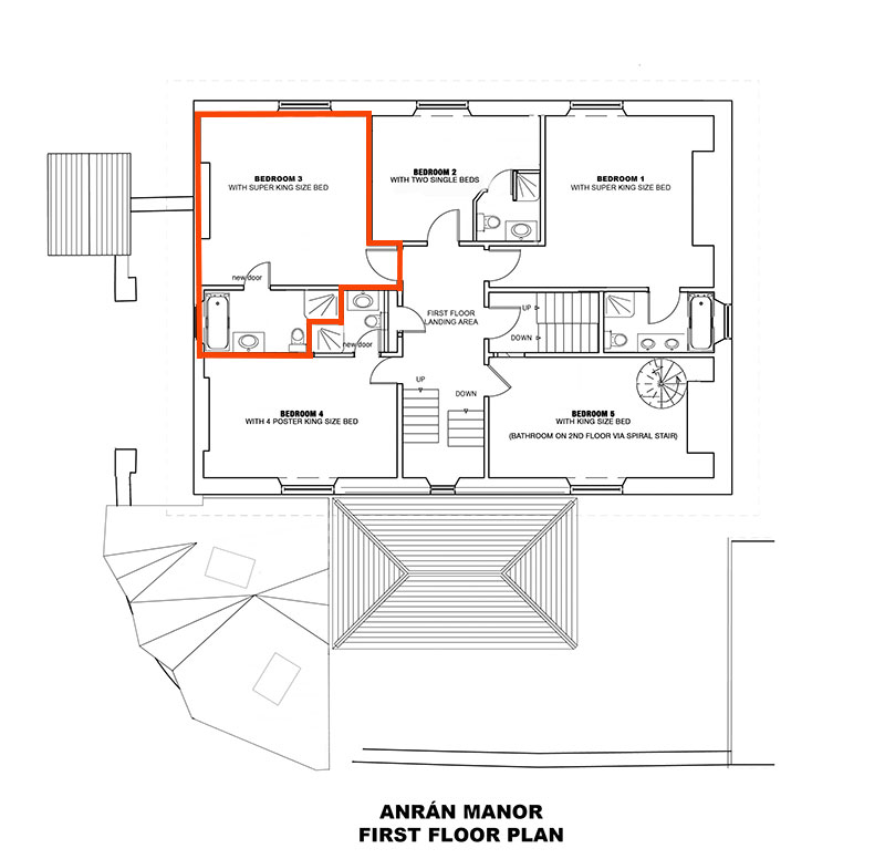 Manor Bedroom 3 plan