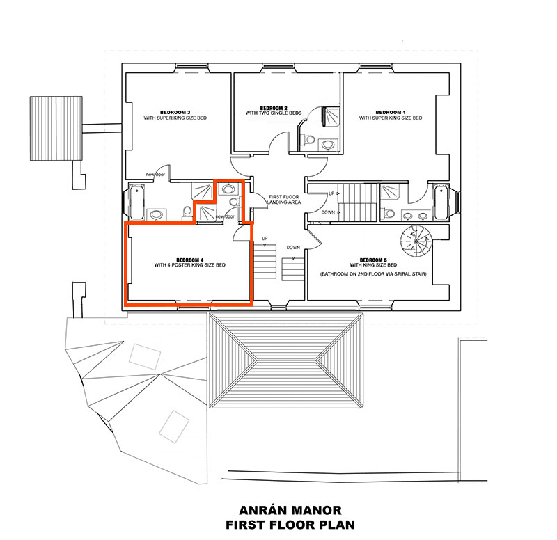 Manor Bedroom 4 plan