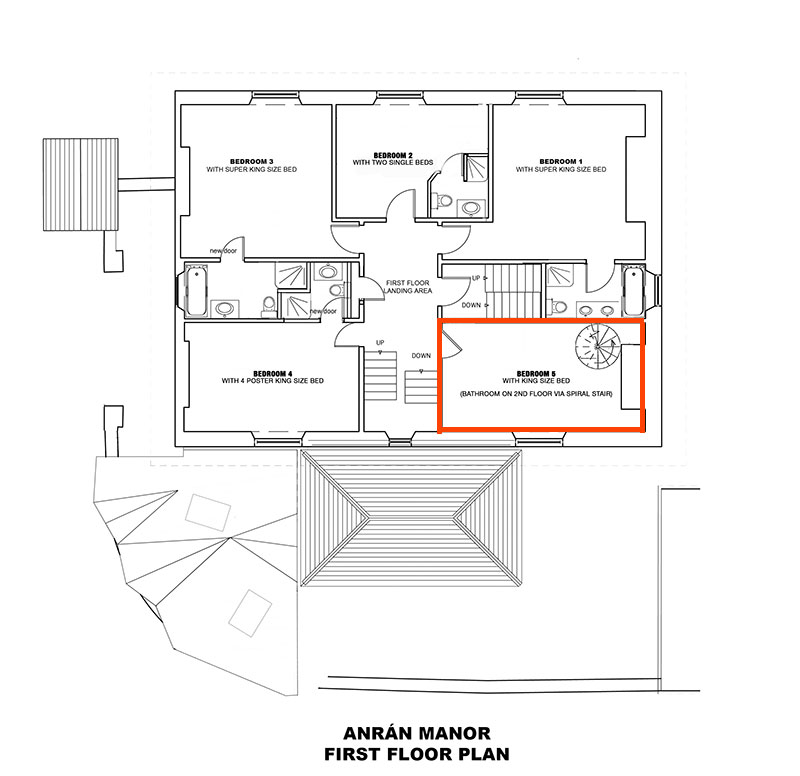 Manor Bedroom 5 plan