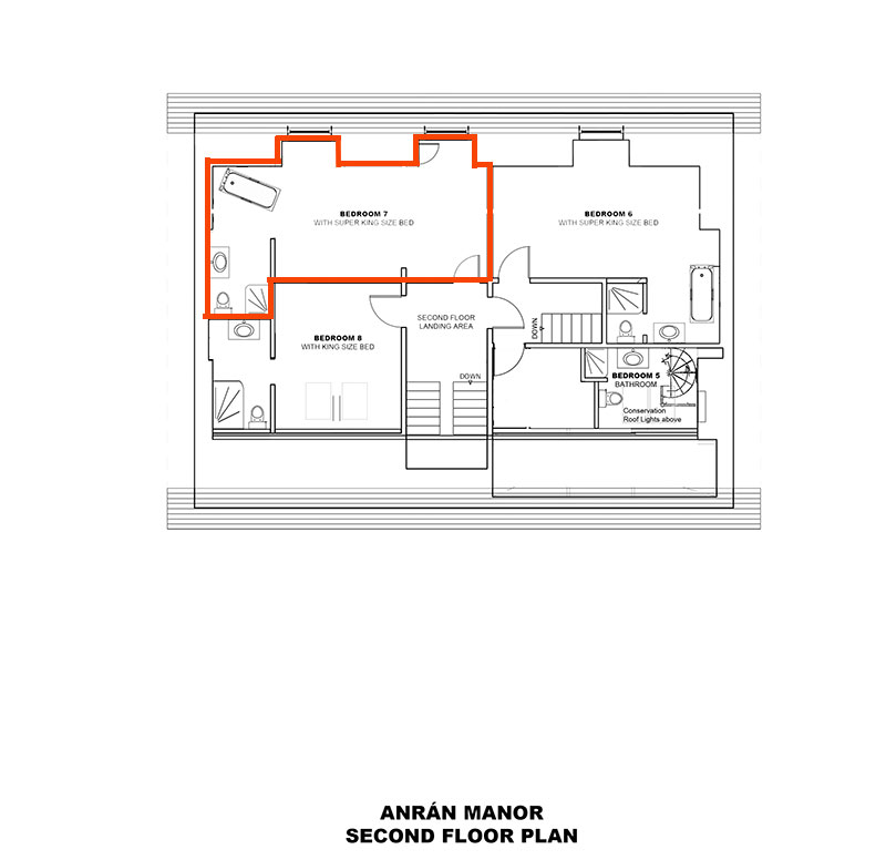 Manor Bedroom 7 plan