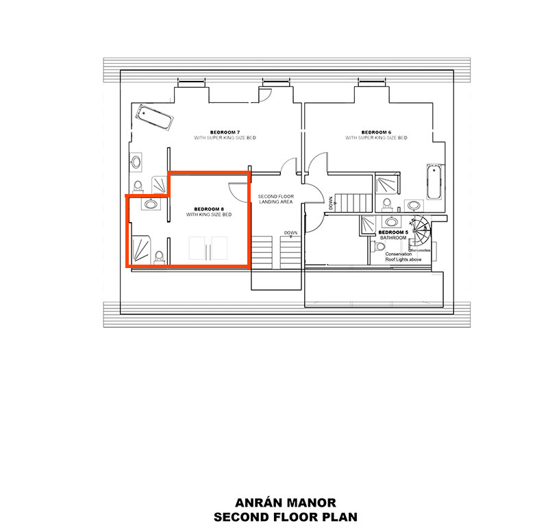 Manor Bedroom 8 plan